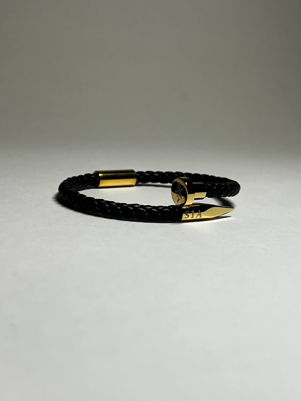 Gold-plated Apex Nail Bracelet