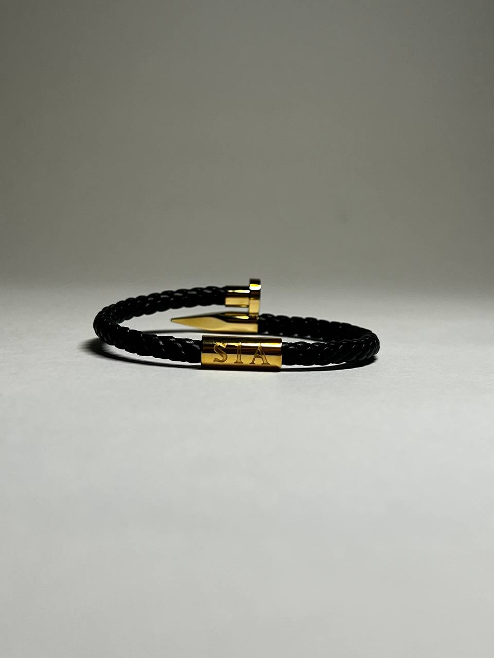 Gold-plated Apex Nail Bracelet